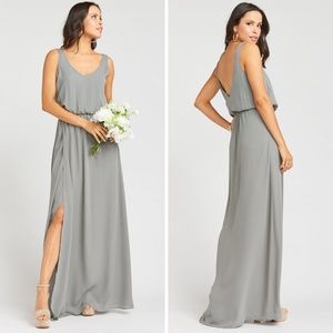 Show Me Your Mumu Bridesmaid Kendall Dress Gray